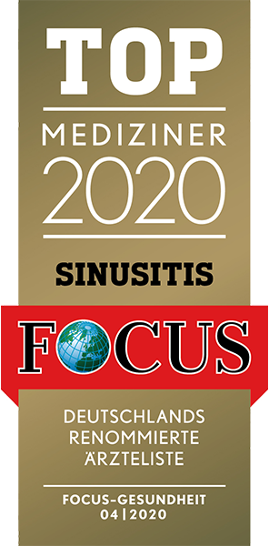 Siegel FOCUS Top Mediziner Sinusitis 2020